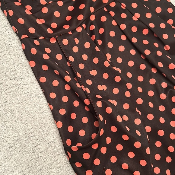 Pink Martini polka dot midi dress with pockets! Size small - Picture 3 of 6